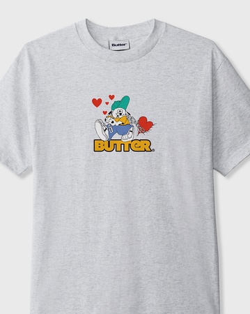 Butter Goods Puppy Love Logo Shirt - Grey