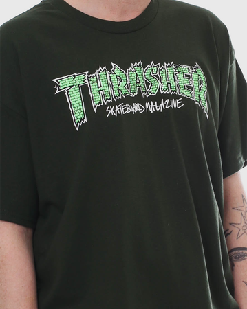 Thrasher Brick Shirt - Green - Sale