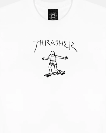Thrasher Gonz Logo Tee - White - Sale