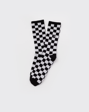 Vans Checkerboard Crew Sock - White/Black
