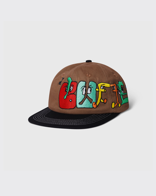 Butter Goods Zorched 6 Panel Hat - Brown/Black