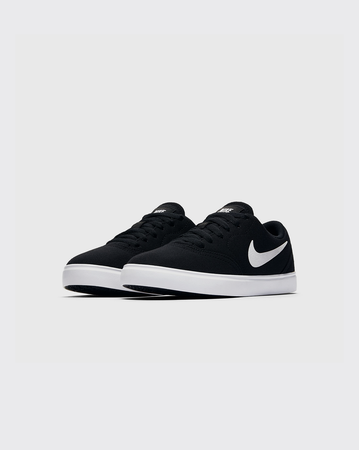 Nike SB Check Canvas Youth Shoe - Black
