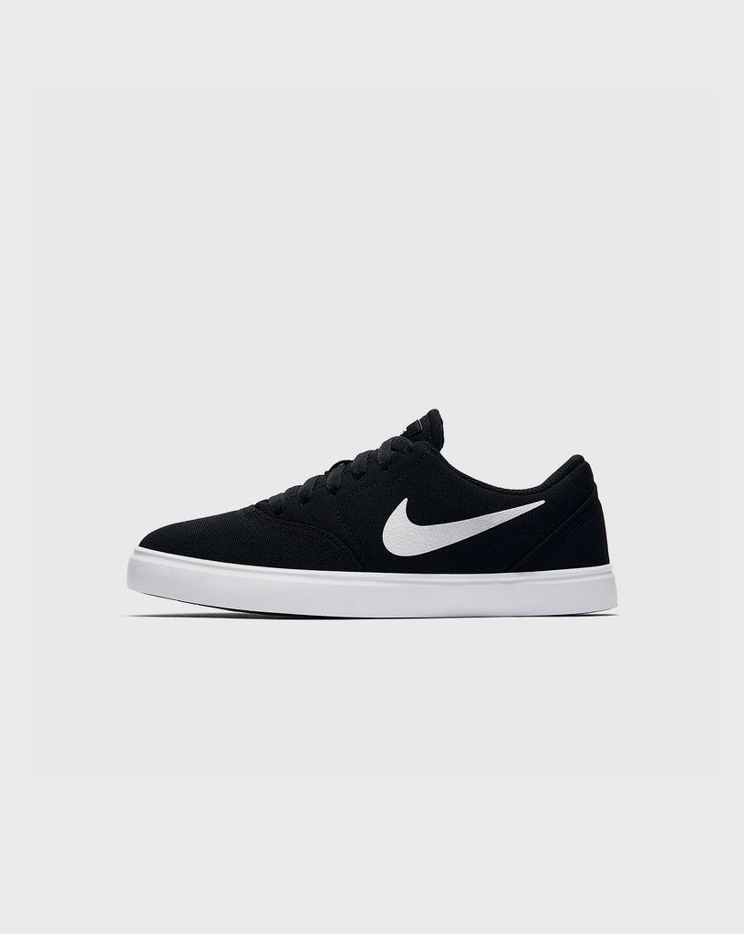 Nike SB Check Canvas Youth Shoe Black Trainers SB Free Shipping Trainers Skateboarding