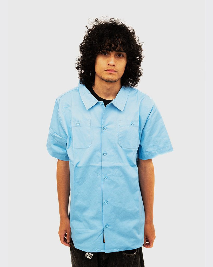 Antihero Hecho Skate Shirt - Blue