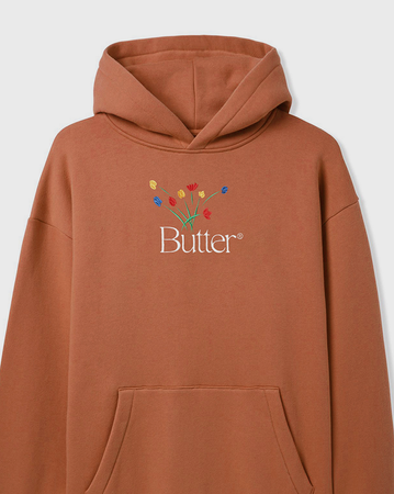 Butter Goods Bouquet Embroidered Hood - Rust