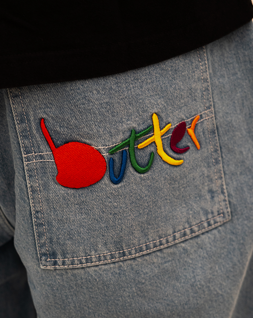 Butter Goods Art Denim Jeans - Mid Blue | Trainers SB | Free Butter Goods Art Denim Jeans - Mid Blue | Trainers SB | Free