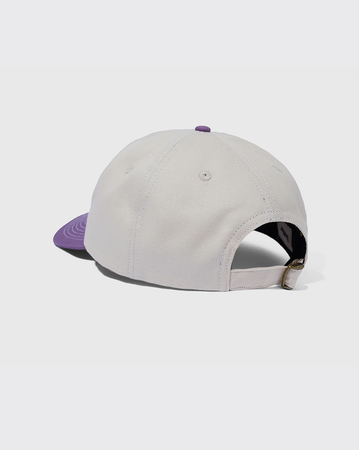 Butter Goods Breaker 6 Panel Hat - Natural/Grape