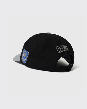 Butter Goods Corrosive 6 Panel Hat - Black/Grey