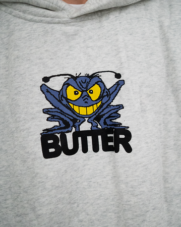 Butter Goods Insect Pullover Hood - Ash