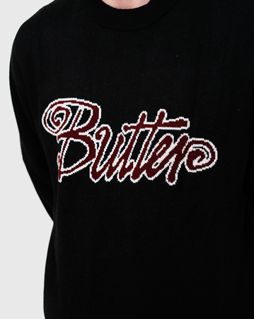 Butter Goods Jive Knit Sweater - Black