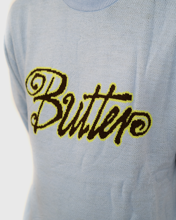 Butter Goods Jive Knit Sweater - Lake Blue