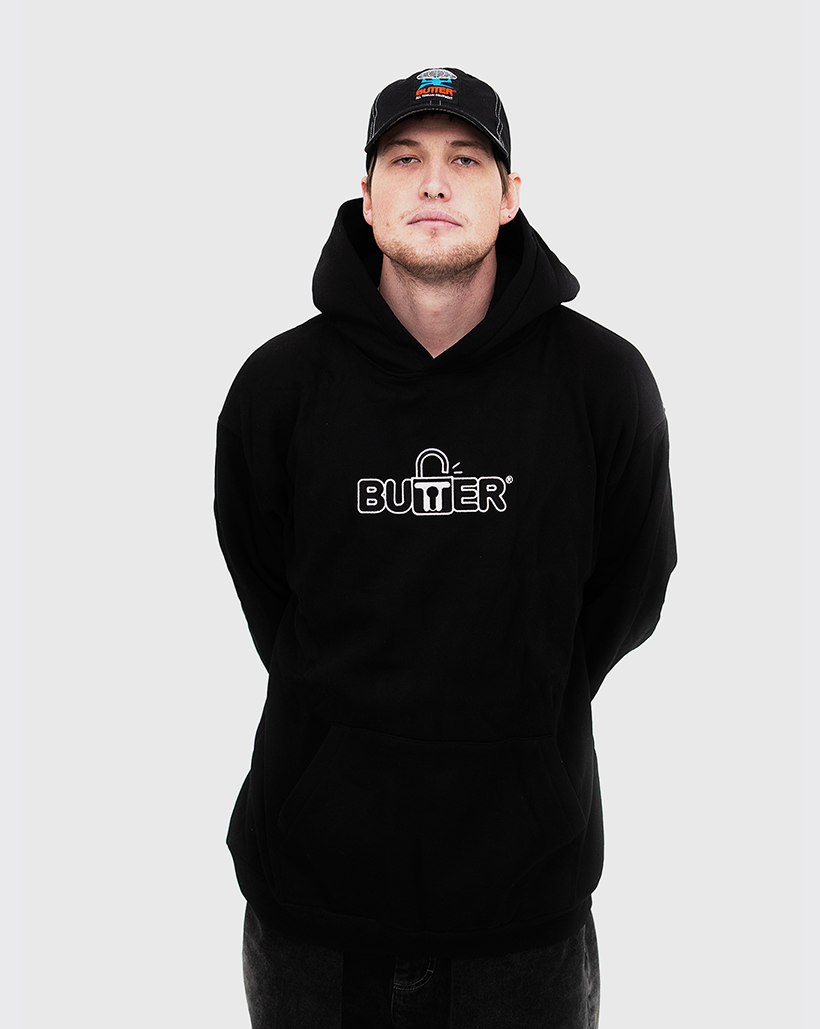 Butter Goods Lock Pullover Hood - Black