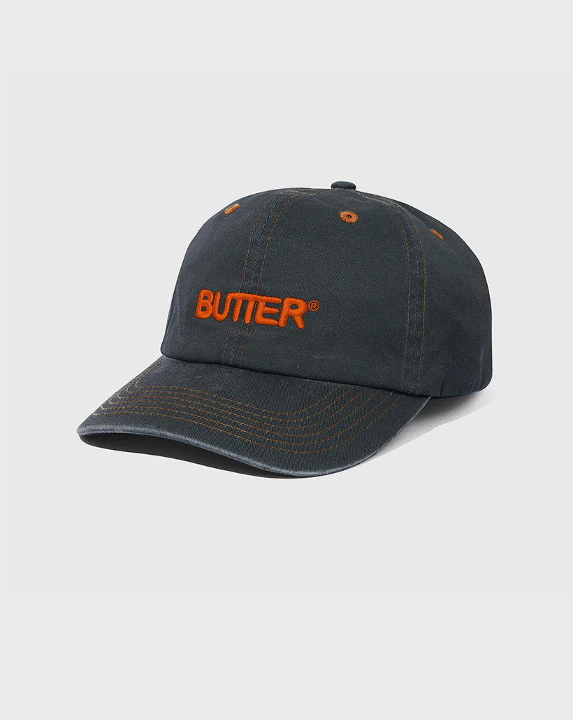 Butter Goods Rounded 6 Panel Hat - Black