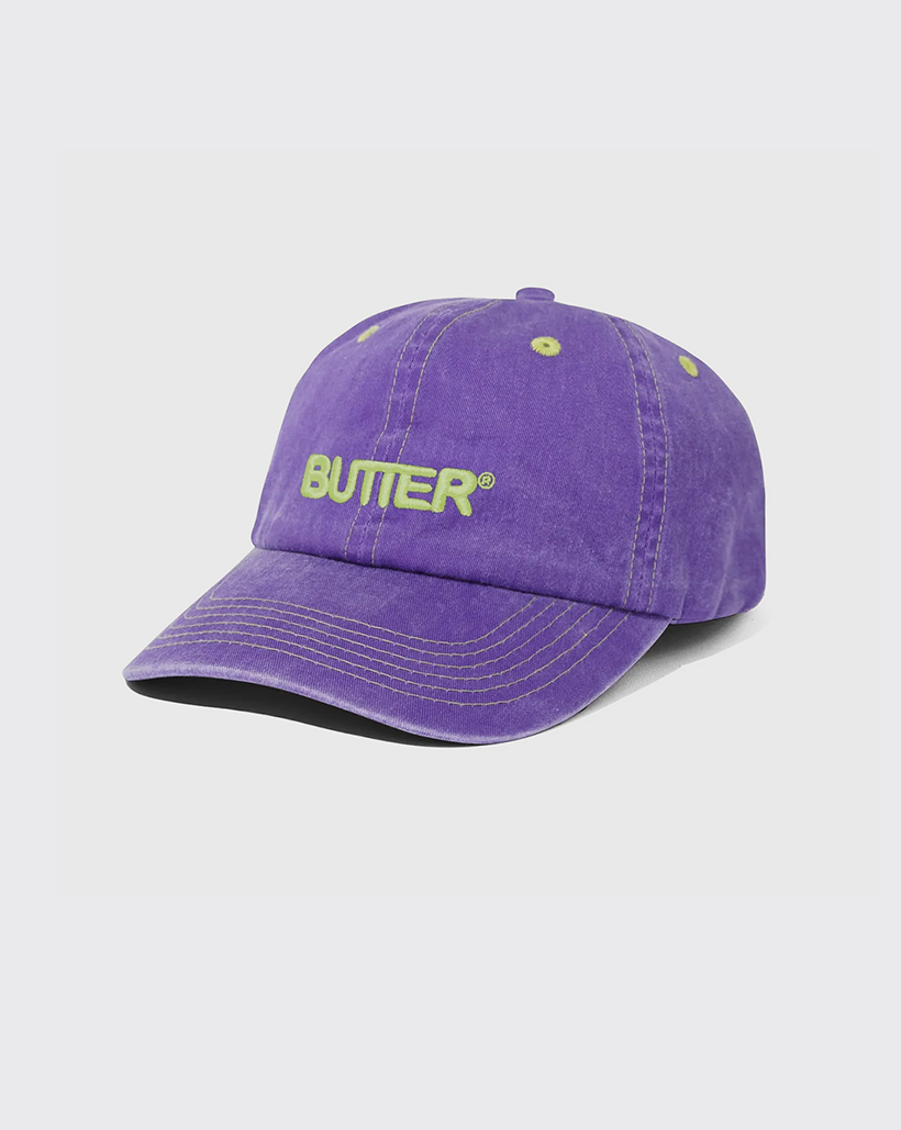 Butter Goods Rounded 6 Panel Hat - Purple