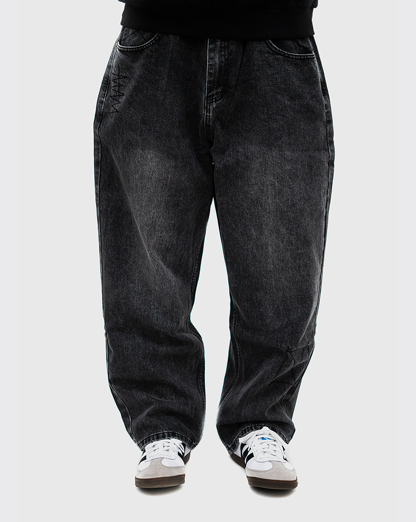 Butter Goods Stitch Denim Jeans - Distressed Grey