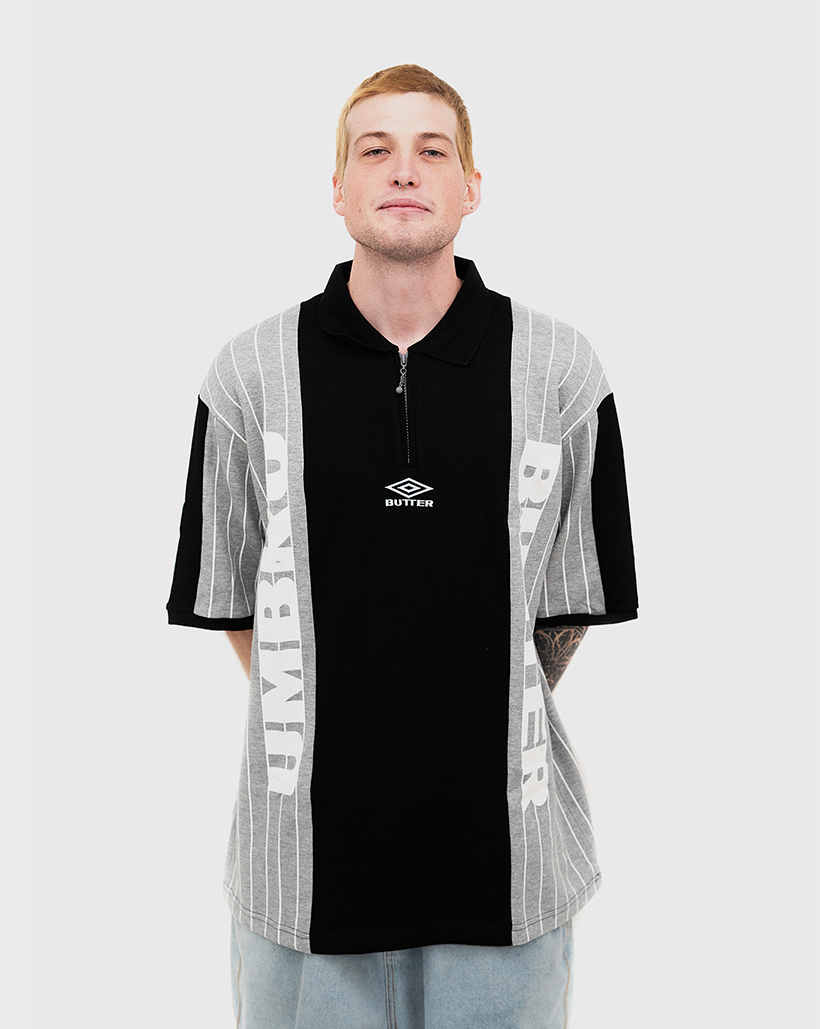 Butter Goods x Umbro Athletica Polo Shirt - Black