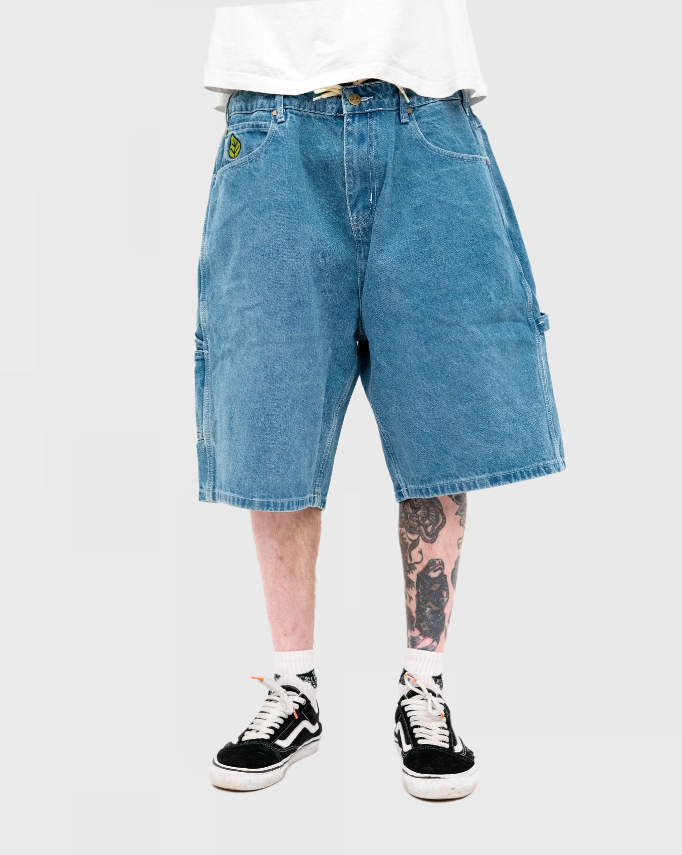 Butter Goods Weathergear Heavy Weight Denim Shorts - Mid Blue