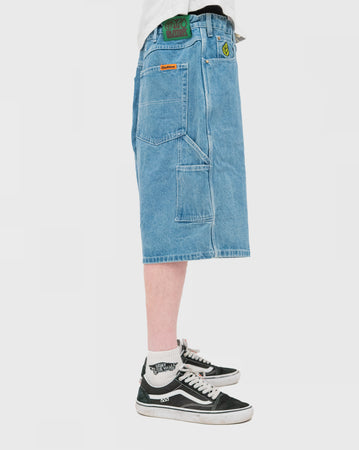 Butter Goods Weathergear Heavy Weight Denim Shorts - Mid Blue