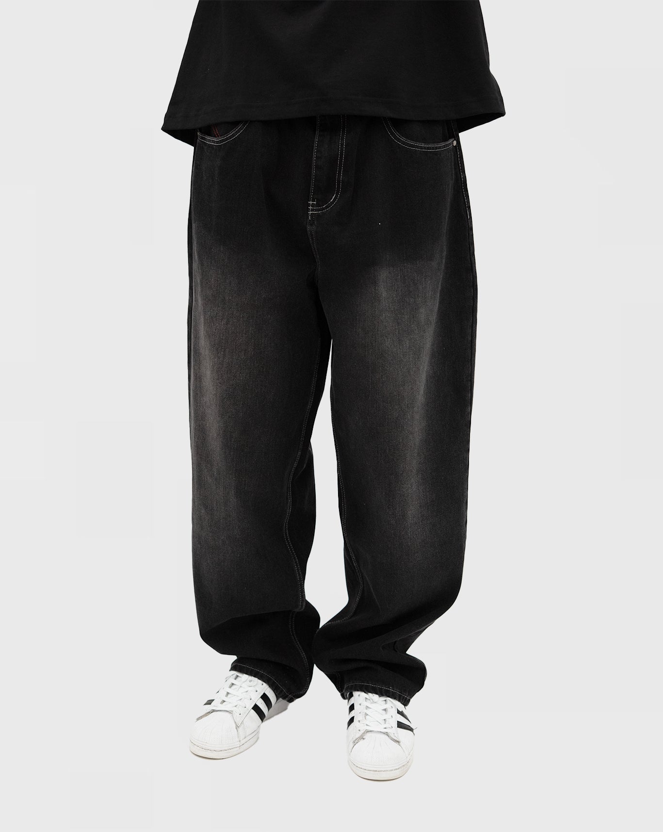 Cash Only Stars Denim Jeans - Washed Black