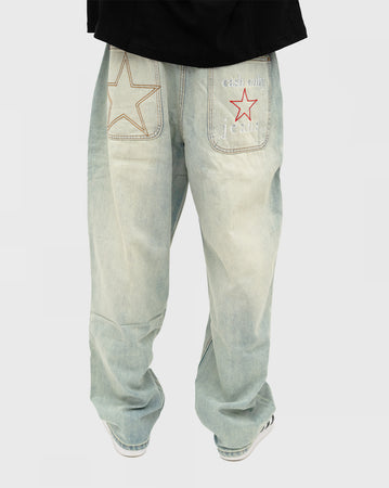 Cash Only Stars Denim Jeans - Sun Fade Wash