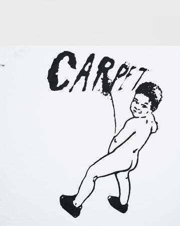 Carpet Kid Peeing Tee - White