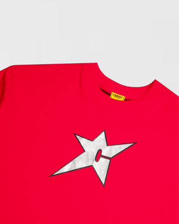 Carpet C Star Metallic Tee - Red