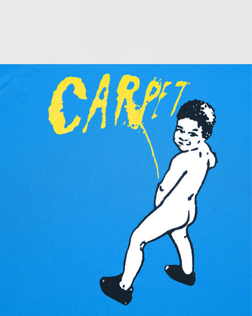 Carpet Kid Peeing Tee - Blue