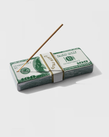 Cash Only Incense Holder - Green