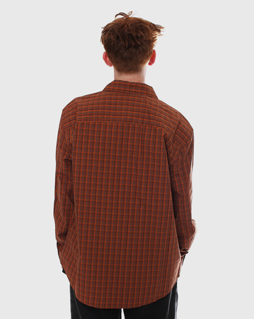Converse Basic Plaid Woven Shirt - Tawny