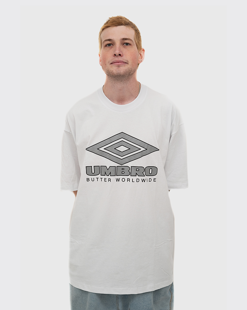 Butter Goods x Umbro Diamond Logo Shirt - White