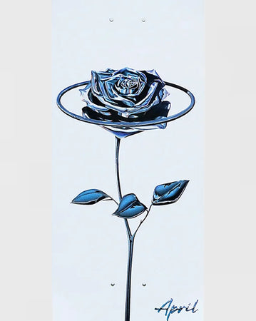 April Chrome Rose White 8.25” Deck