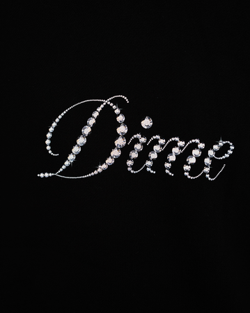 Dime Icy Cursive Hoodie - Black