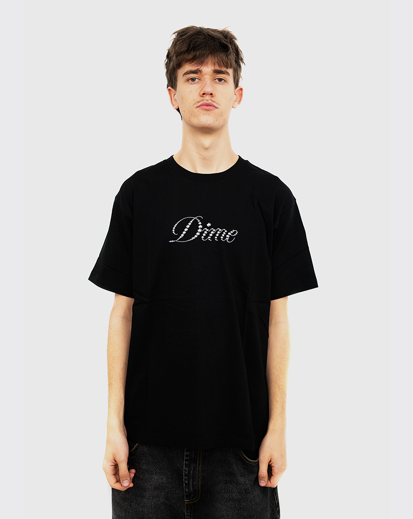 Dime Icy Cursive Shirt - Black