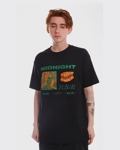 Evisen Midnight Sushi Shirt - Black