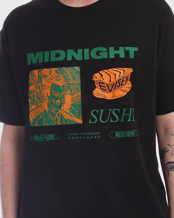 Evisen Midnight Sushi Shirt - Black