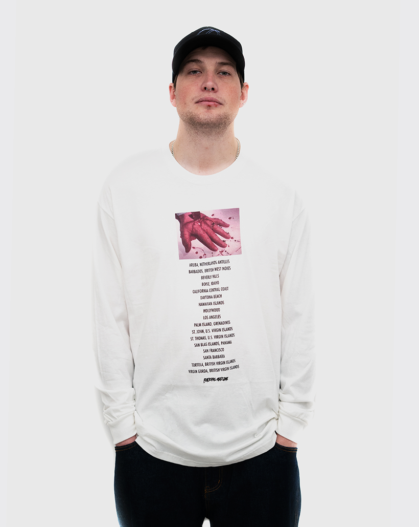 Fucking Awesome Daytona Beach Longsleeve Shirt - White