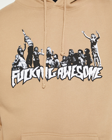 Fucking Awesome Hug the Earth Hoodie - Sand