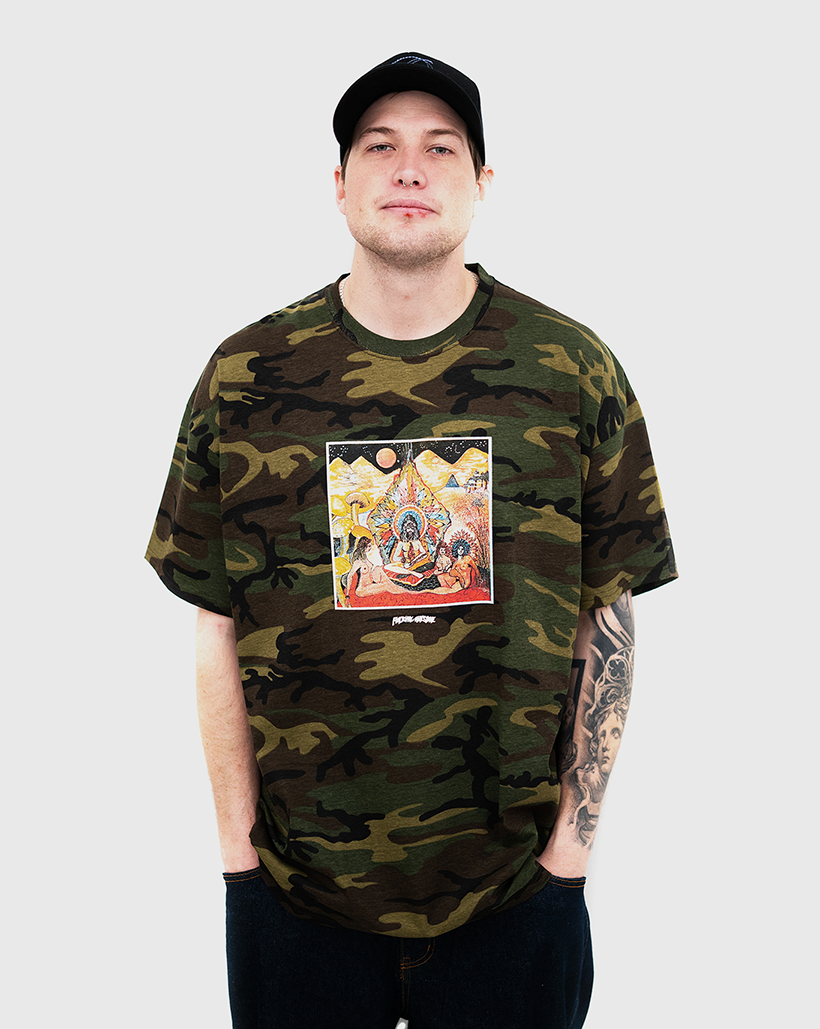 Fucking Awesome Moon Birth Shirt - Camo