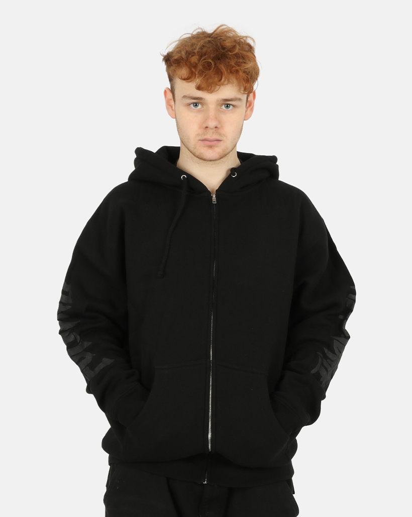 Fucking Awesome Stamp Zip Up Hoodie - Black