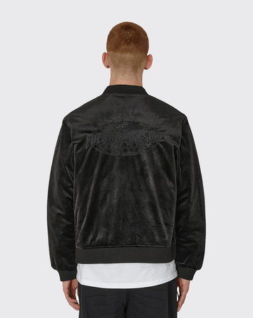 Fucking Awesome Velour Bomber Jacket - Black