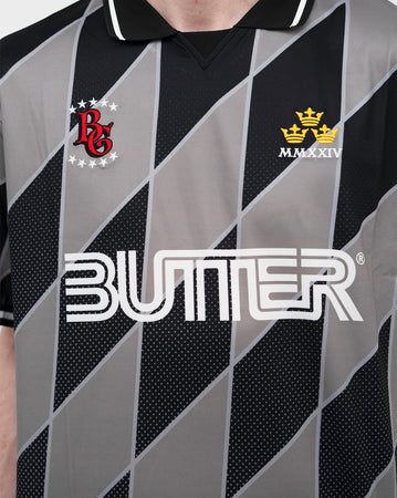 Butter Goods Football Jersey - Grey/Black