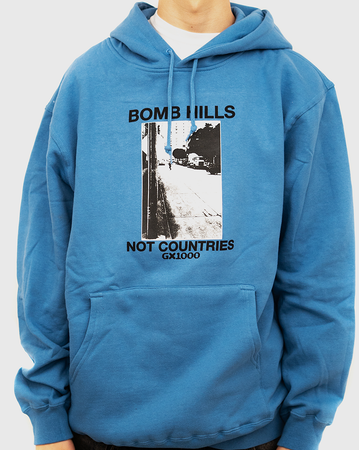 GX1000 Bomb Hills Not Countries Hoodie - Blue/Black