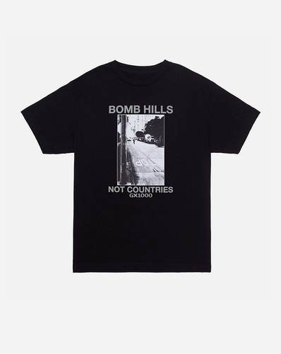 GX1000 Bomb Hills Not Countries Shirt - Black/Grey