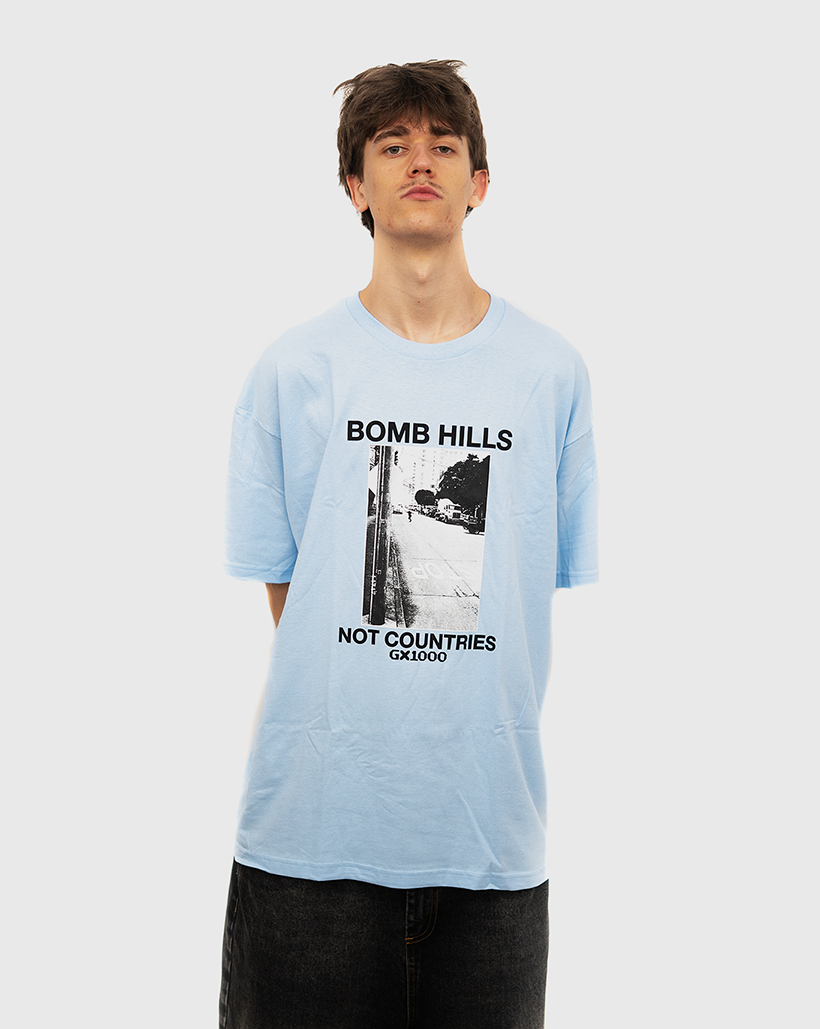 GX1000 Bomb Hills Not Countries Shirt - Blue/Black