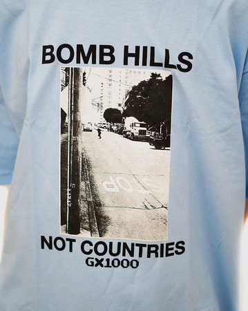 GX1000 Bomb Hills Not Countries Shirt - Blue/Black