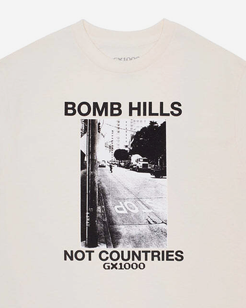 GX1000 Bomb Hills Not Countries Shirt - Cream