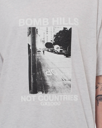 GX1000 Bomb Hills Not Countries Shirt - Grey