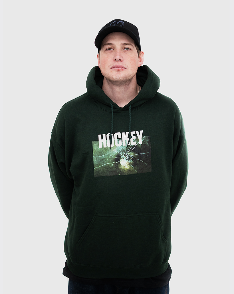 Hockey Thin Ice Hoodie - Forest Green