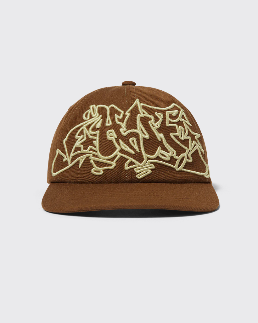 Huf Outlines Snapback Hat - Brown