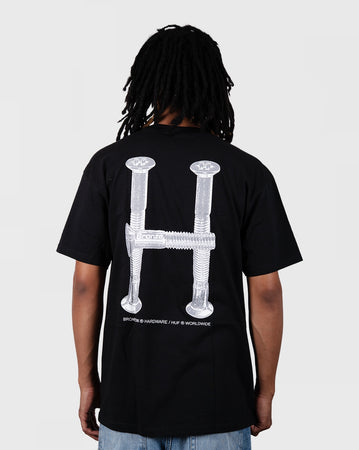 Huf X Bronze 56K H Bolts TT Tee - Black